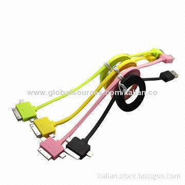 USB cable for iPhone s5, 3-in-1 data